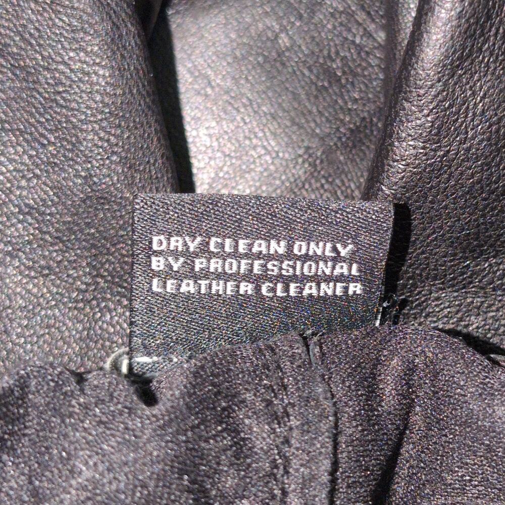 LUXE Neiman Marcus Black Genuine Leather Pull-On Trousers Elastic Waist XL - Picture 6 of 7
